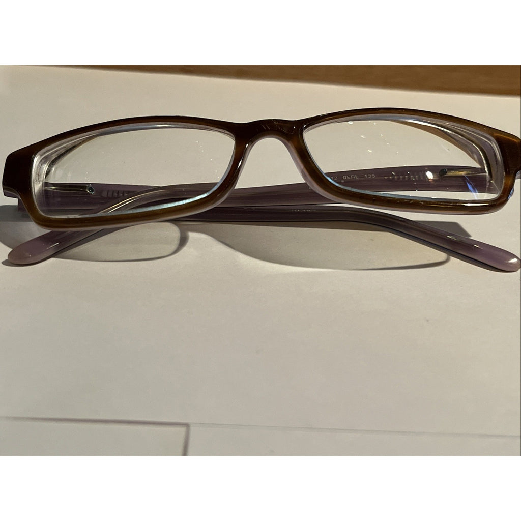 Adensco Eyeglasses Frames AD212 Purple Brown Tortoise Rectangular 51-16-135