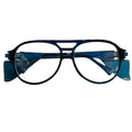 Aerosite Z87 Blue 5 3/4 Safety Glasses with Side Shields Vintage