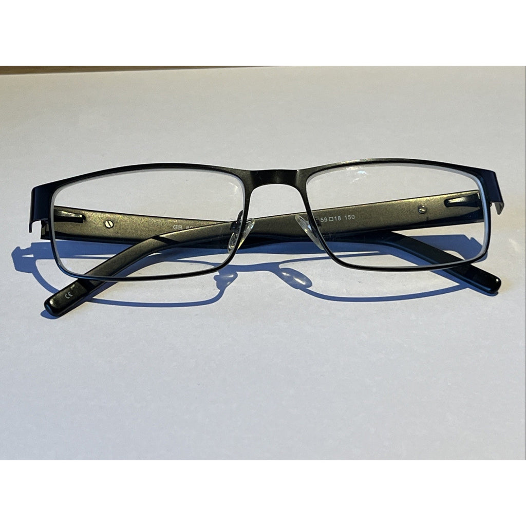 Capri Grande GR 801 Black 59-18-150 Metal Full Rim Eyeglasses HG52 Frames Only