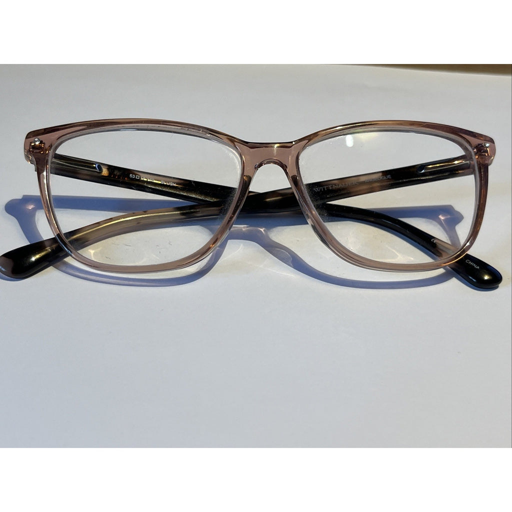 Wittnauer Angelique Eyeglasses Womens Pink Blush Cat Eye Frames 53-14-140