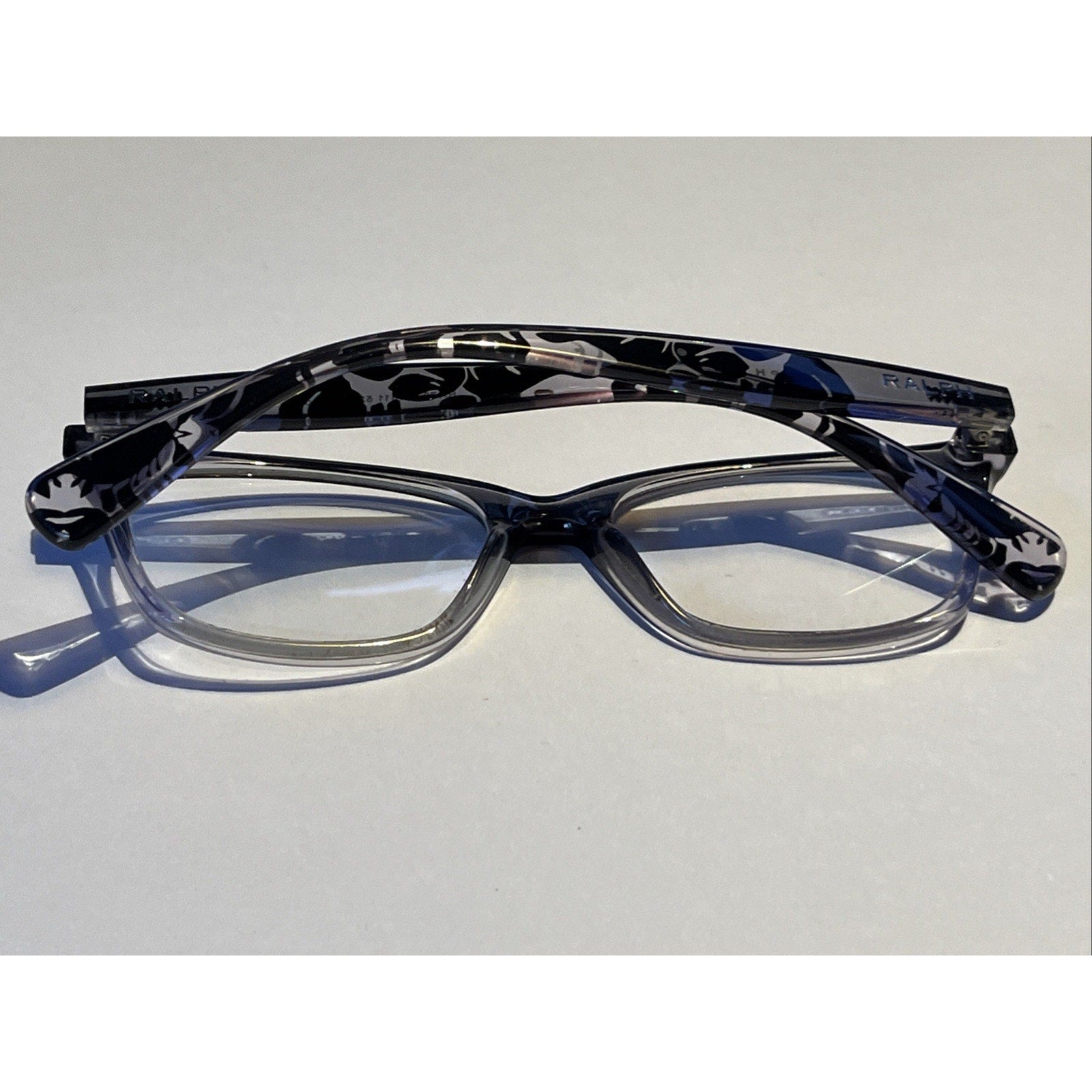 Ralph Lauren Eyeglasses Womens Grey Ombre Floral RA7071 1511 52-16-140