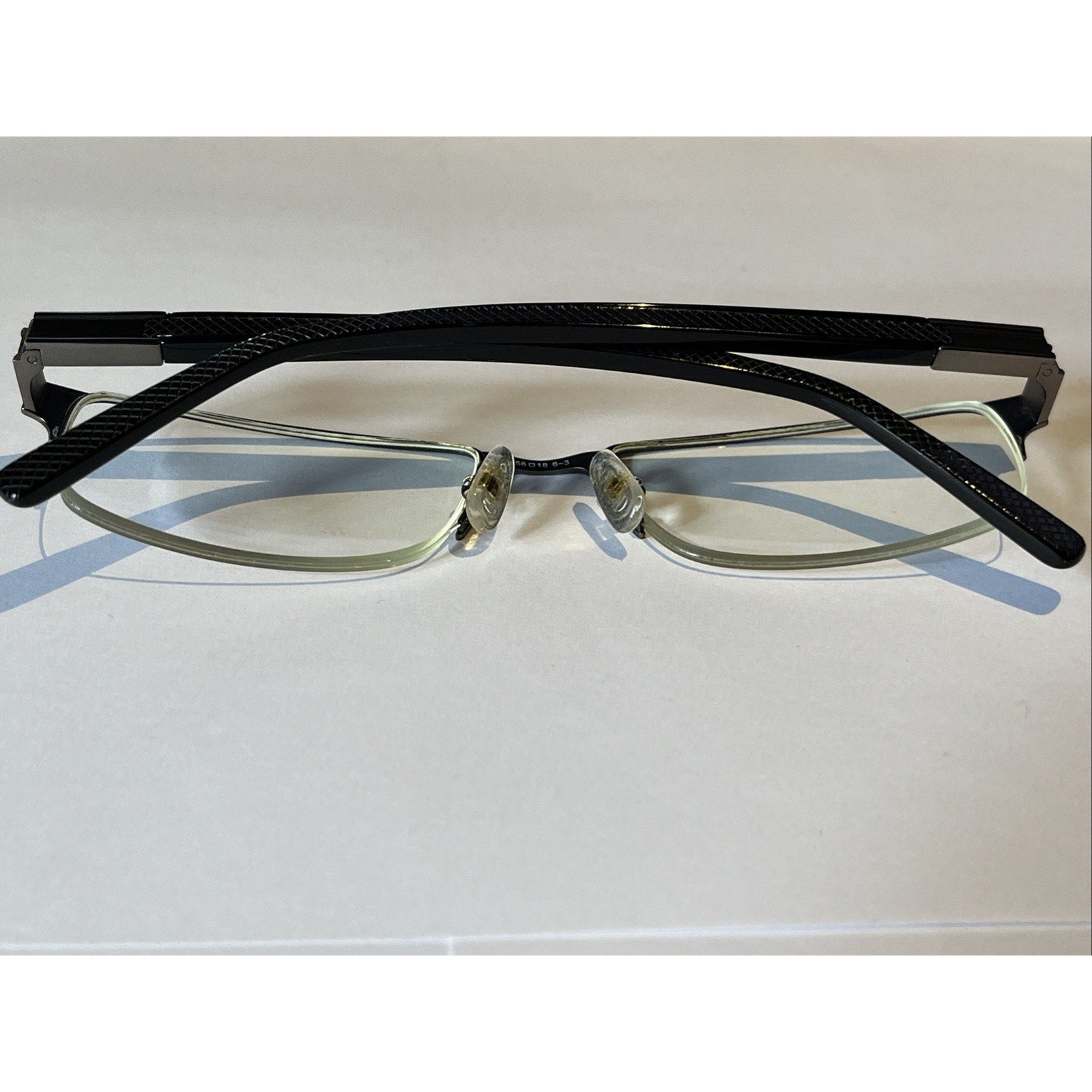 CHESTERFIELD CH 45XL 0JVW BLACK GUNMETAL AUTHENTIC EYEGLASSES 56-18-145 Half Rim