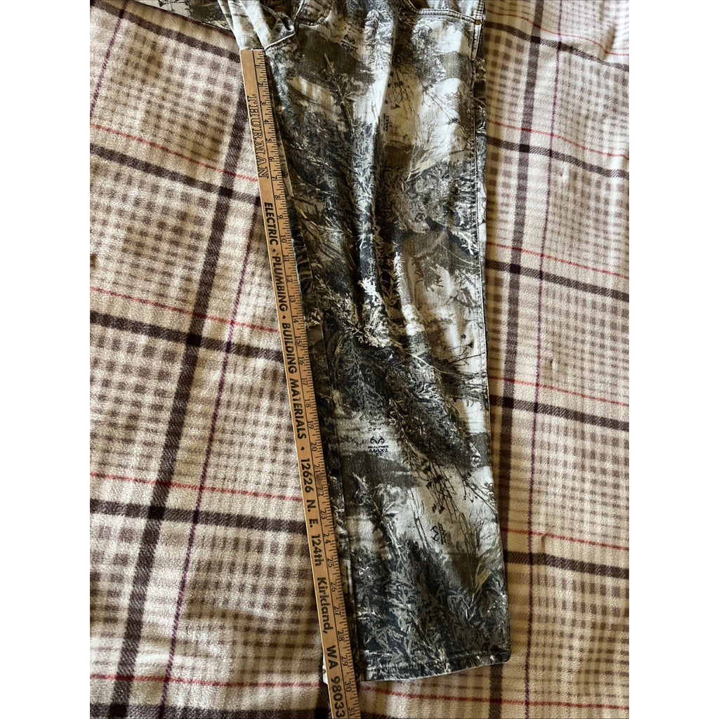 Vintage Realtree Camo Pants Denim Men’s 36x30 Hunting Hiking Cotton Spandex