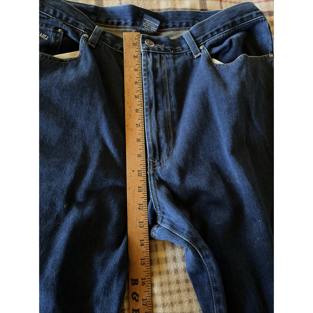 Façonnable Jeans Mens Size 40 R Blue Denim Modele F40 Straight Leg Stretch 40x32