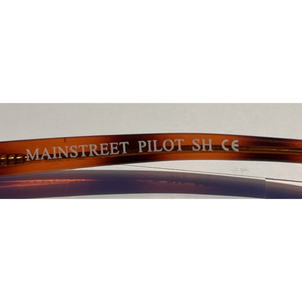 Mainstreet Pilot VTG Eyeglasses Sunglass Frames 54-18-145MM Demi Amber Aviator