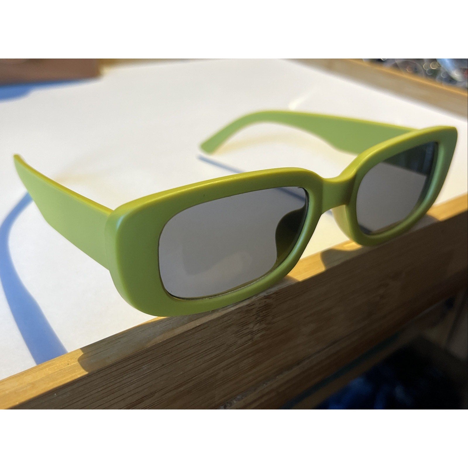 Arvo Sunglasses Hanna Muted Khaki Green Frames Unisex Shades Made In USA