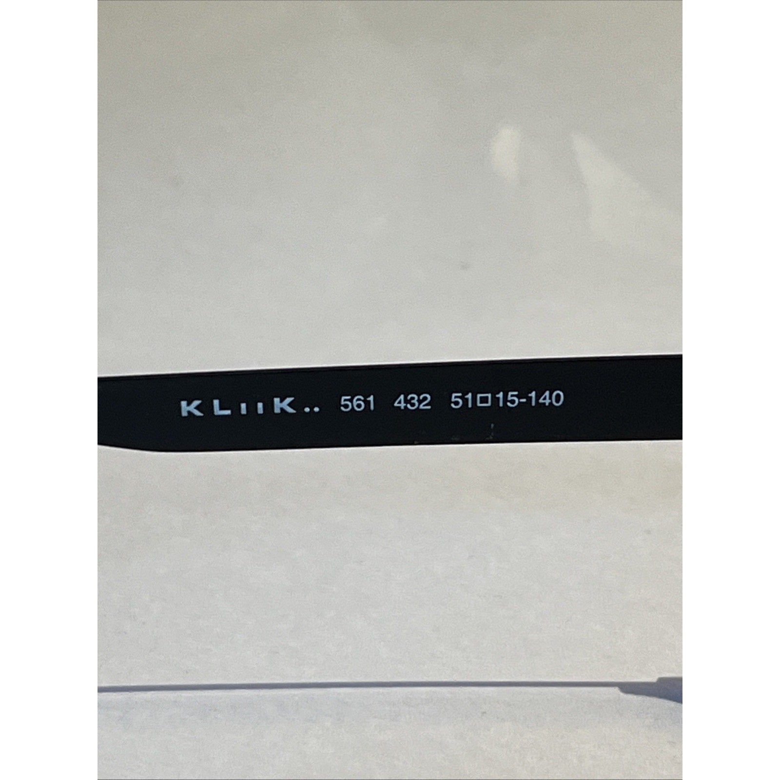 KLIIK DENMARK 561 432 BLACK Gray AUTHENTIC EYEGLASSES 51-15 Metal Frames Only