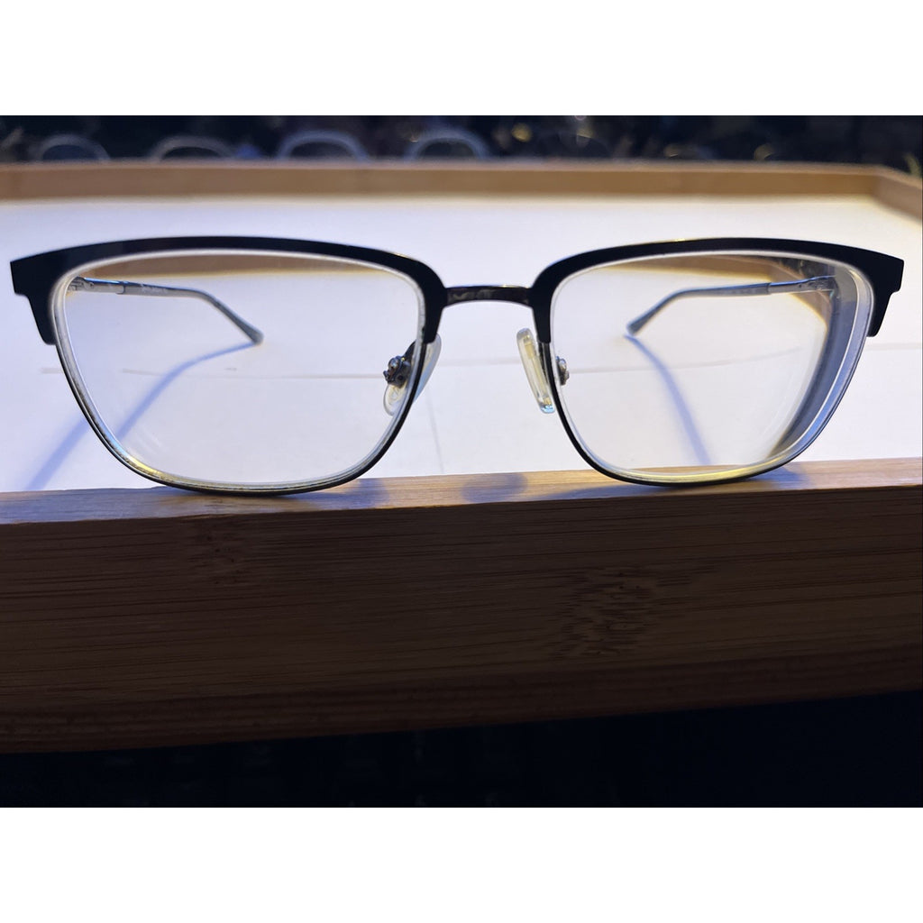 Randy Jackson Zyloware C. 058 Eyeglasses Frames ONLY Gunmetal Half Rim 54-17-145