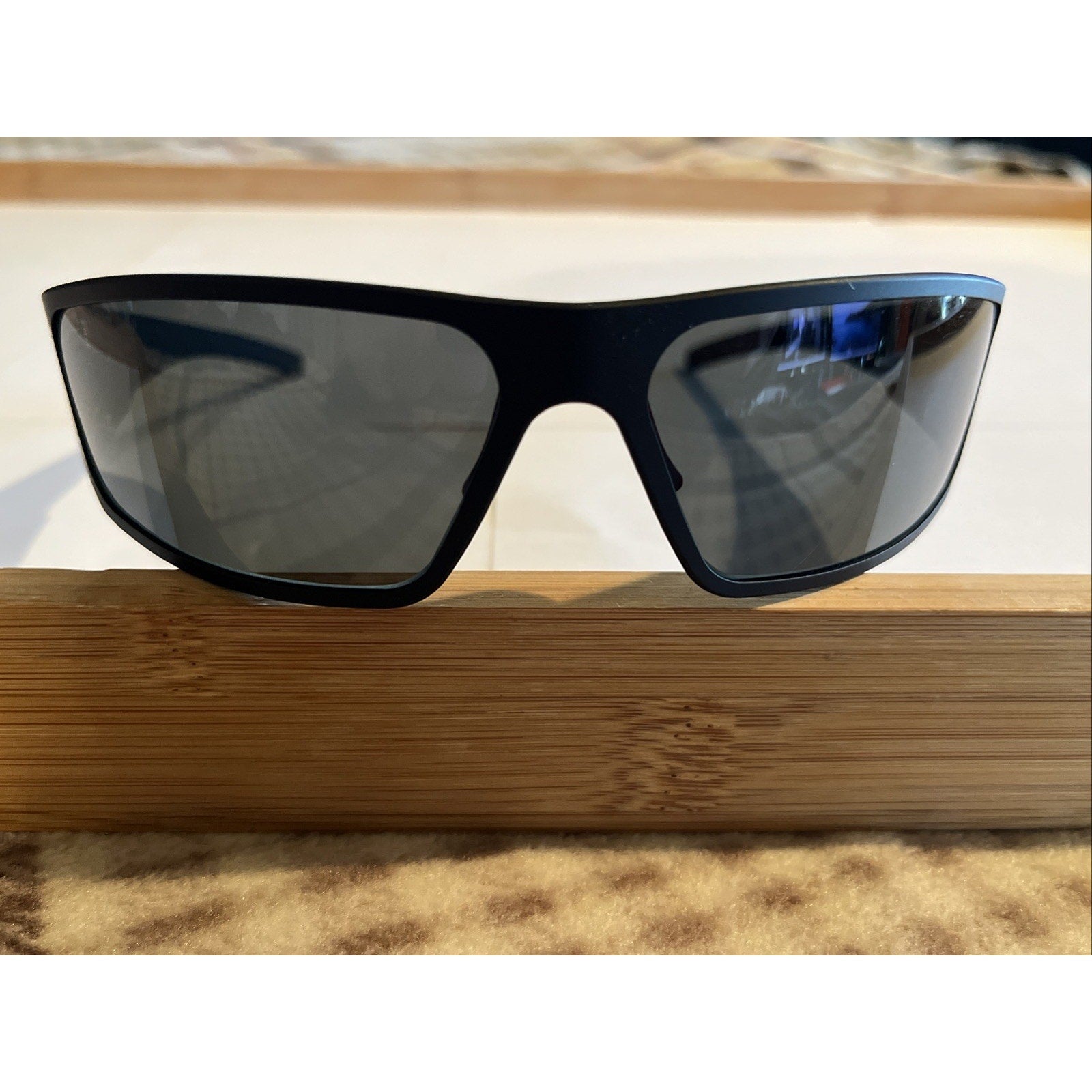 Snap On Tools Sunglasses Aluminum Frame Polarized Charcoal Gray Made In USA