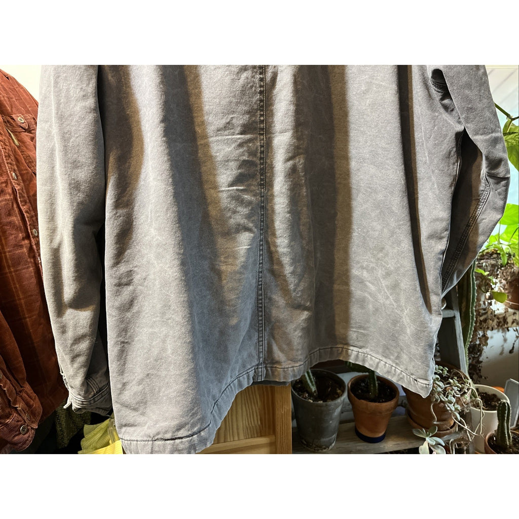 CARHARTT Rugged Flex blanket lined canvas work shirt jacket 3XL Gray 102851