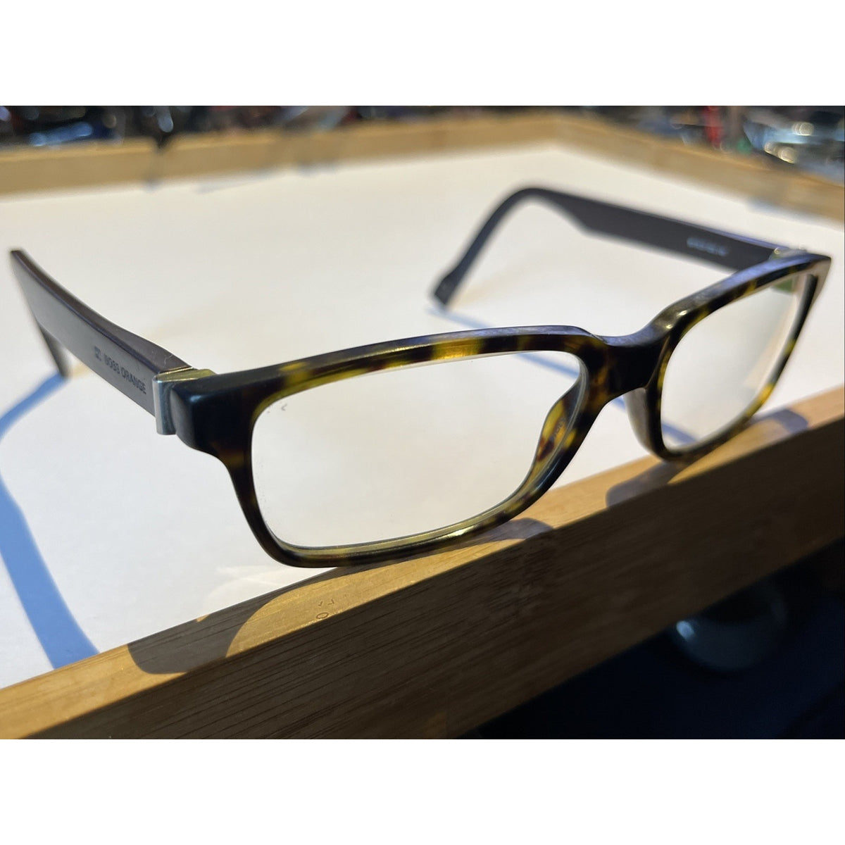 BOSS ORANGE BO0120 GPS Dark Brown Tortoise Eyeglasses Frame 53-16-140