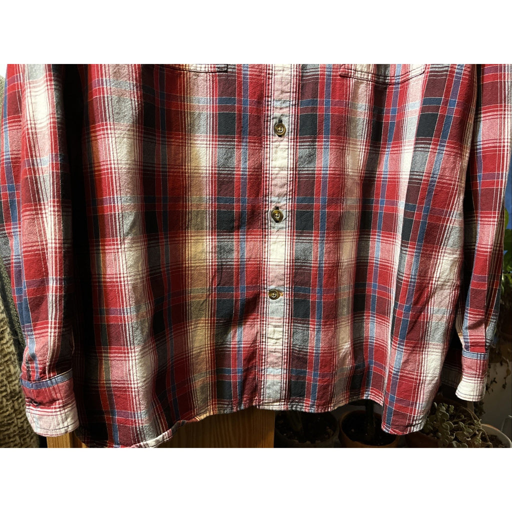 Carhartt Shirt Mens XXL Red Plaid Outdoor Relaxed Fit Button Workwear Western