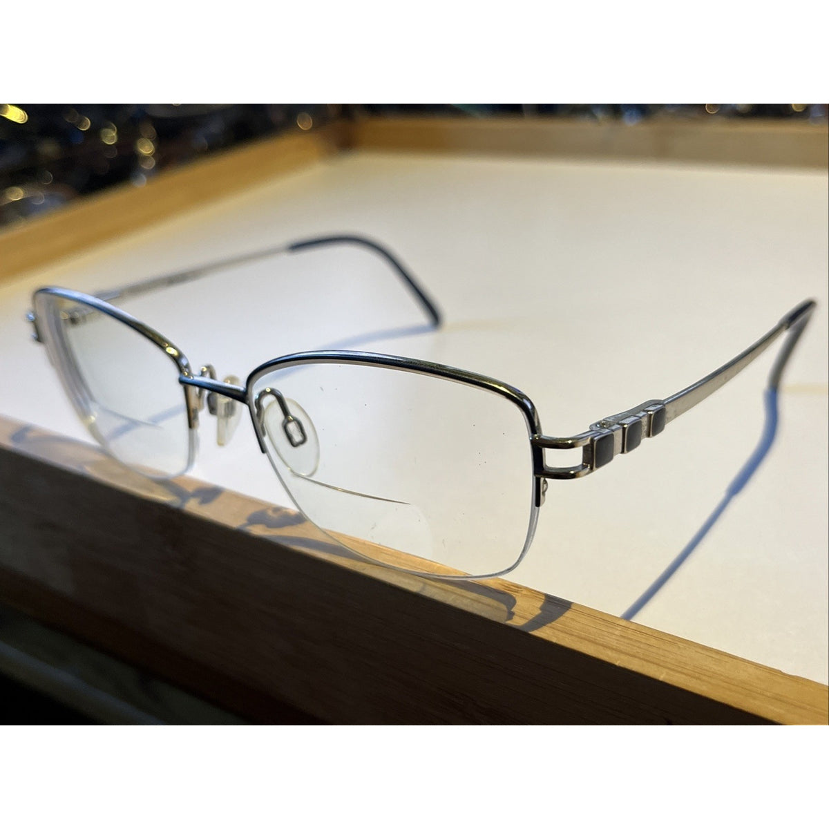 CHARMANT ARISTAR Eyeglasses AR30818 543 Blue Womens 51-17-135 Silver Frames Only