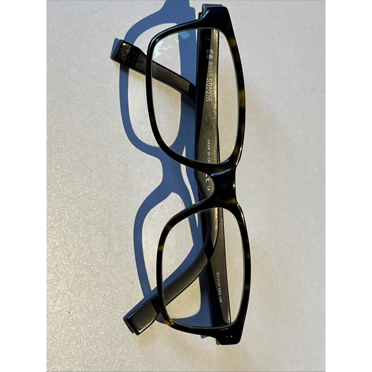 BOSS ORANGE BO0120 GPS Dark Brown Tortoise Eyeglasses Frame 53-16-140