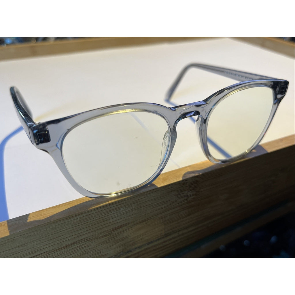 WARBY PARKER Felix 371 Eyeglass Sunglass Frames Translucent Gray 49-19-145