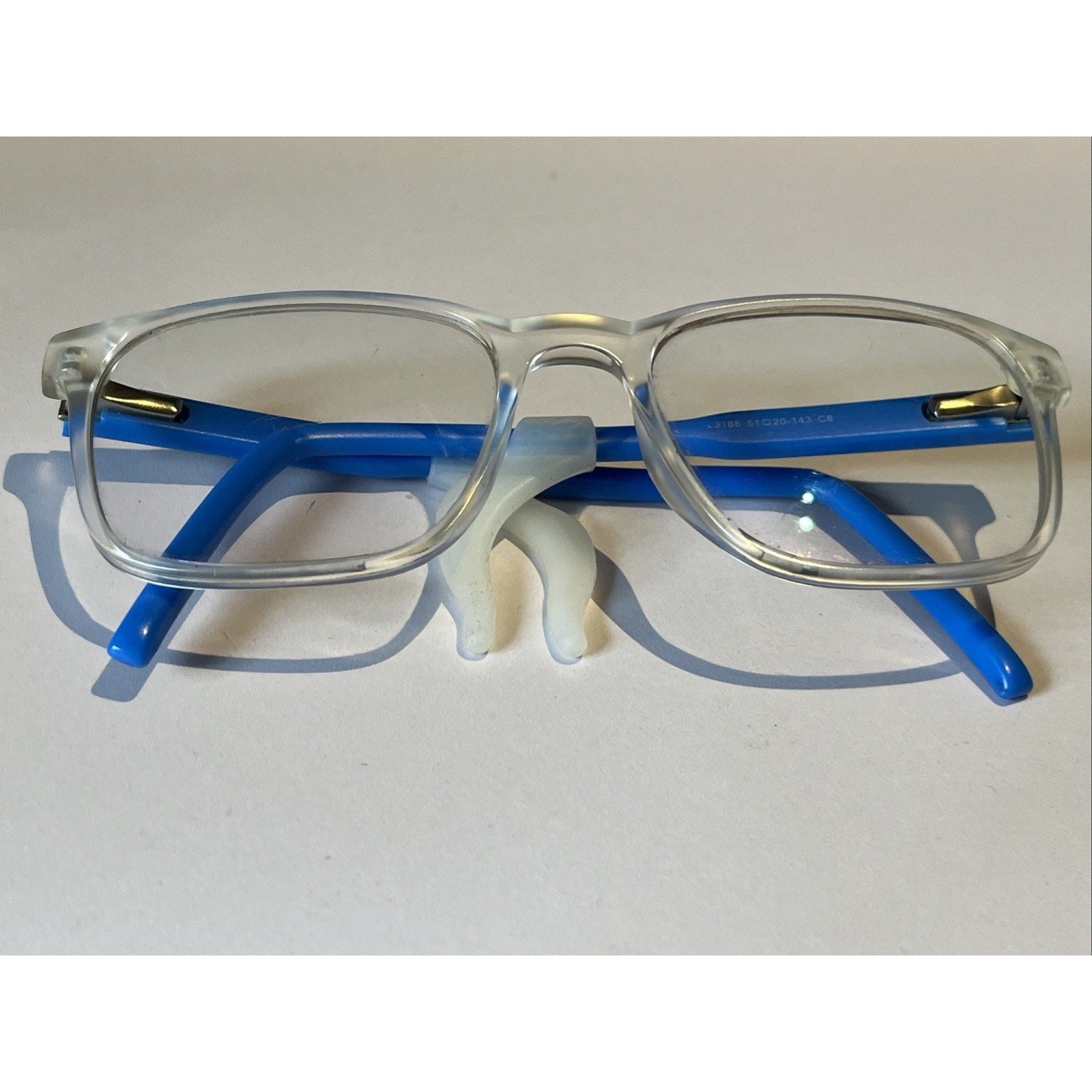Vintage Lacoste Eyewear L3166 Blue Eyeglasses 51-20-143 C6 Retro Frames Only