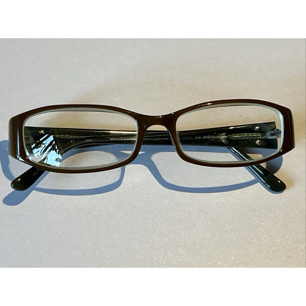 Marchon Eyewear Eyeglasses M839-212 Brown Frames 50-16-130 Full Rim Frames Only