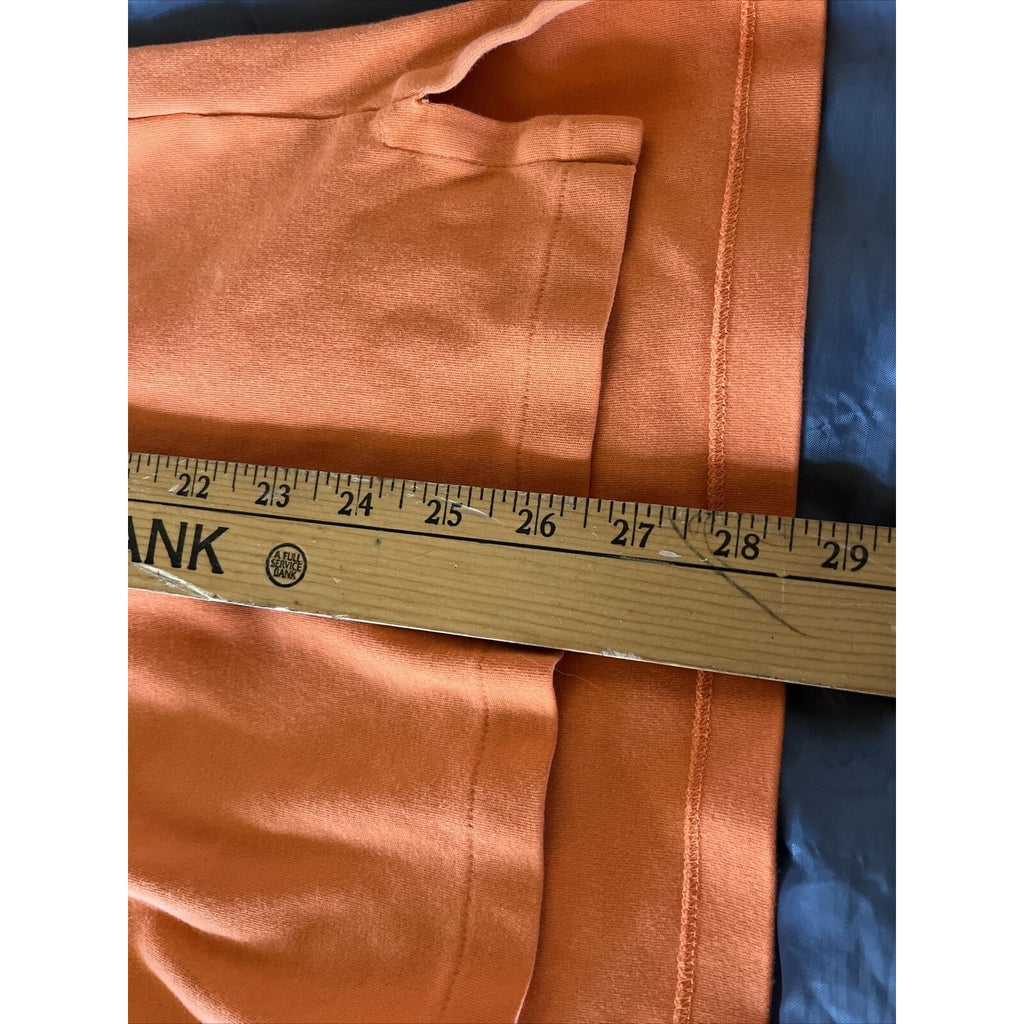 Polo Ralph Lauren Men’s M Orange Short Sleeve 1/4 Button Cotton Polo Shirt
