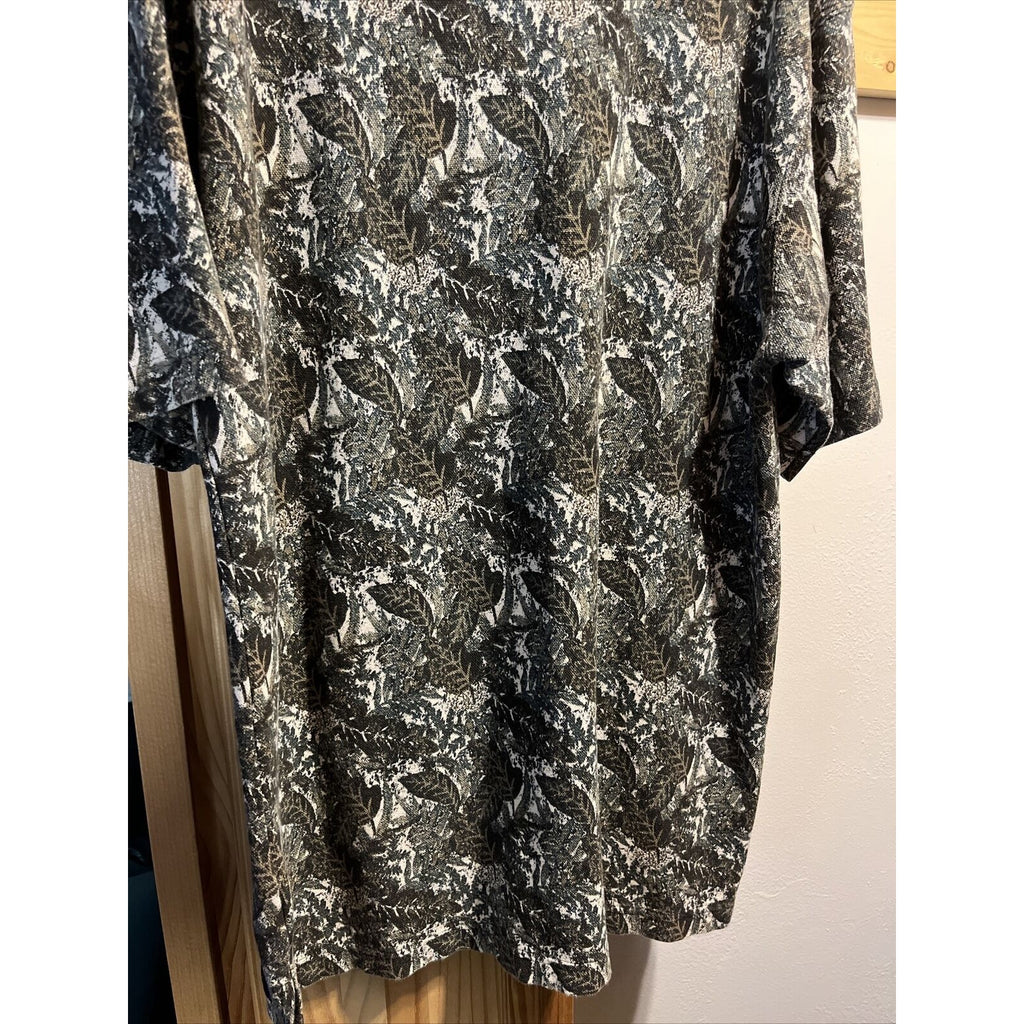 Arizona Jean Co. Men’s M Floral Short Sleeve 1/4 Button Cotton Hawaiian Shirt