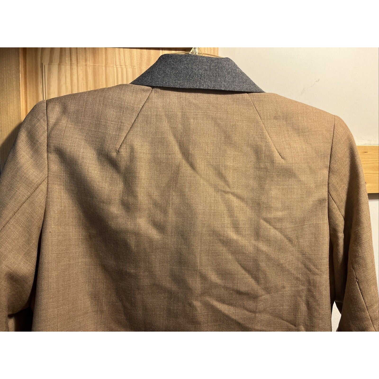 Pendleton Women’s 12 Petite Brown Virgin Wool Long Sleeve Full Zip Blazer Jacket