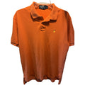 Polo Ralph Lauren Men’s M Orange Short Sleeve 1/4 Button Cotton Polo Shirt