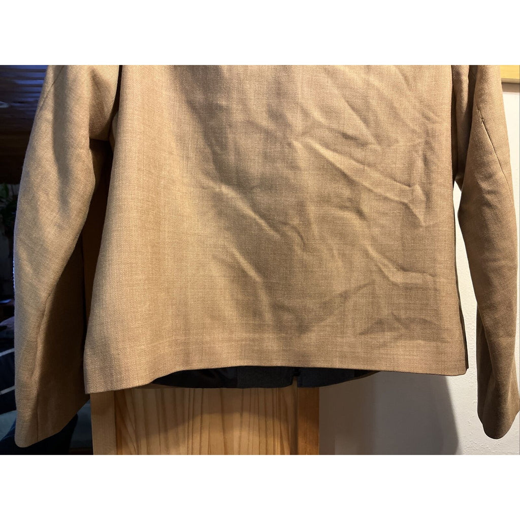 Pendleton Women’s 12 Petite Brown Virgin Wool Long Sleeve Full Zip Blazer Jacket