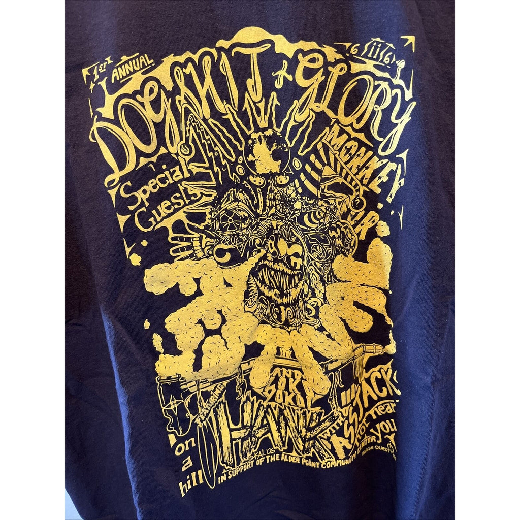 Dogsh*t & Glory Festival Unisex XL Brown HANK III Monkey Fur 2006 Concert Tee