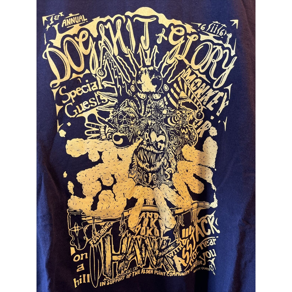 Dogsh*t & Glory Festival Unisex XL Brown HANK III Monkey Fur 2006 Concert Tee