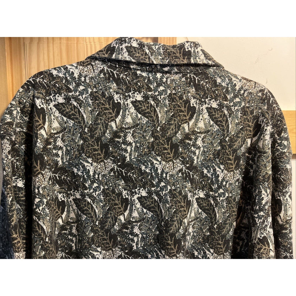Arizona Jean Co. Men’s M Floral Short Sleeve 1/4 Button Cotton Hawaiian Shirt