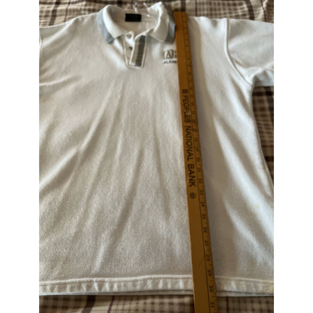 Renegade Club Vintage Men’s XL White Long Sleeve 1/4 Button Cotton Blend Sweater