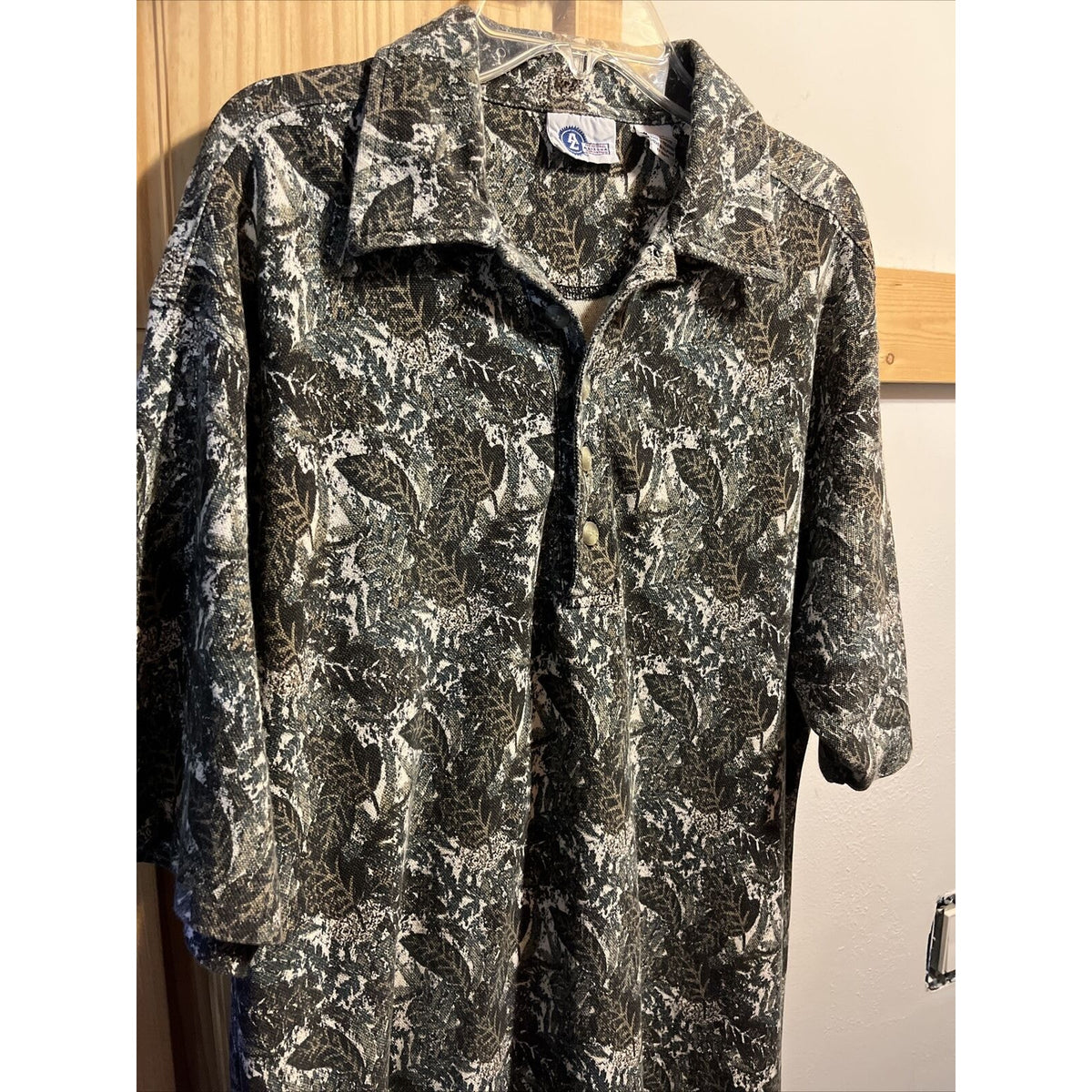 Arizona Jean Co. Men’s M Floral Short Sleeve 1/4 Button Cotton Hawaiian Shirt