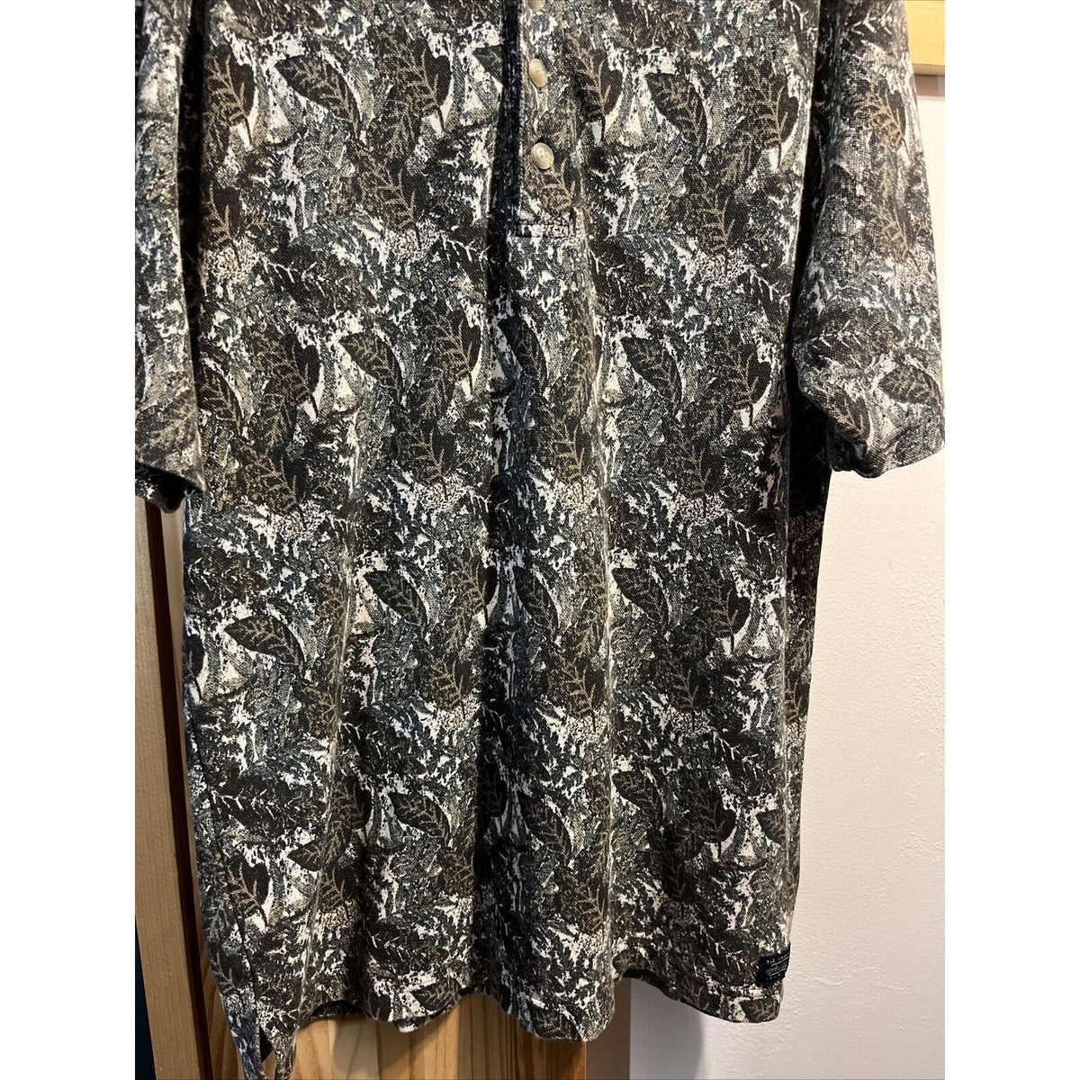 Arizona Jean Co. Men’s M Floral Short Sleeve 1/4 Button Cotton Hawaiian Shirt